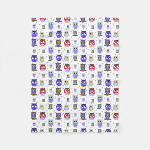 Fun Colorful Cartoon Ownership Fleece Blanket Deken