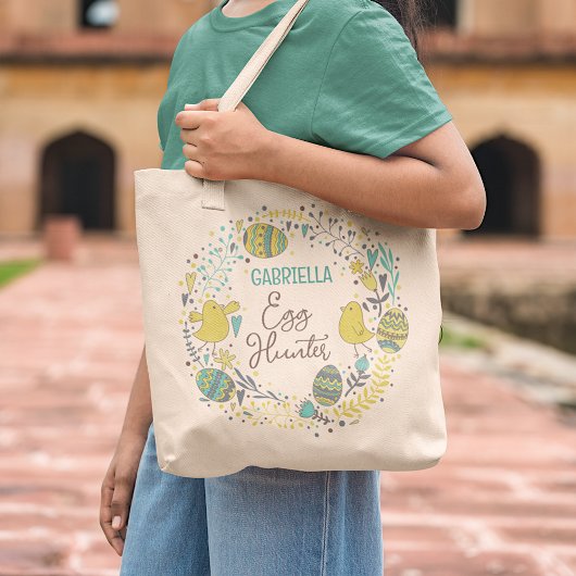 Fun Colorful Cheerful Easter Hunt Tote Bag