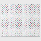 Fun Colorful & Cheerful Kerstemoji Pattern Cadeaupapier (Vlak)