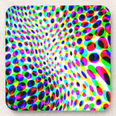 Fun Colorful Circles Bier Onderzetter (Voorkant)