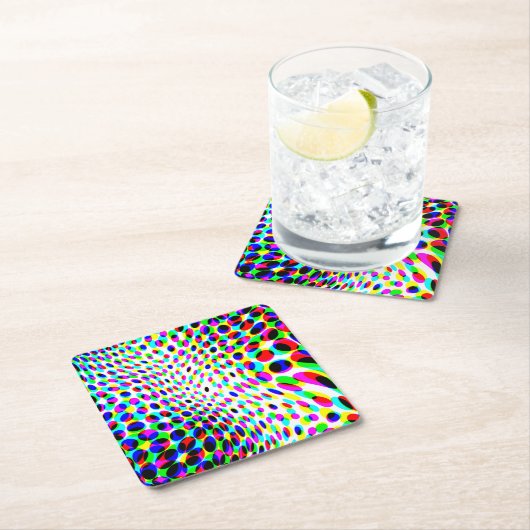 Fun Colorful Circles Kartonnen Onderzetters (Insitu)