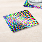 Fun Colorful Circles Kartonnen Onderzetters (Schuin)