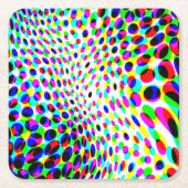 Fun Colorful Circles Kartonnen Onderzetters (Voorkant)