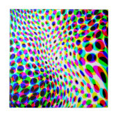Fun Colorful Circles Tegeltje (Voorkant)