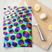 Fun Colorful Circles Theedoek (Quarter Fold)