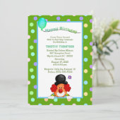 Fun Colorful Clown Birthday Party Kaart (Staand voorkant)