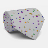 Fun Colorful Confetti Stropdas (Opgerold)