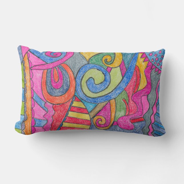 Fun Colorful Design Sierkussen Kussen (Voorkant)