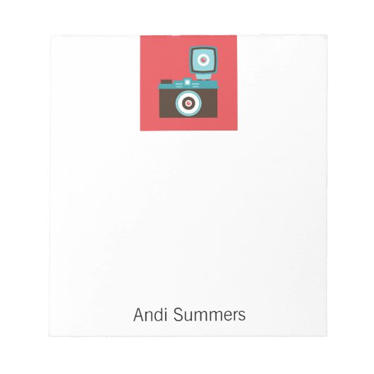 Fun Colorful Diana Lomo Camera Fotograaf Notitieblok (Voorkant)