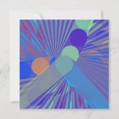 Fun Colorful Dinner Dance Jubileum Kaart (Achterkant)