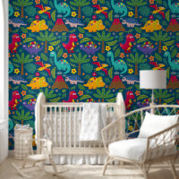 Fun Colorful Dinosaur Pattern
