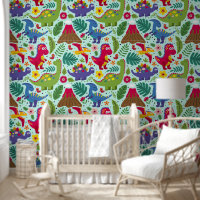 Fun Colorful Dinosaur Pattern