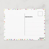 Fun Colorful Donuts Bedankt Briefkaart (Achterkant)