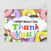 Fun Colorful Donuts Bedankt Briefkaart (Voorkant)