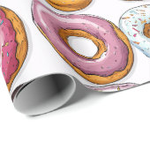 Fun Colorful Donuts Cadeaupapier (Rol Hoek)
