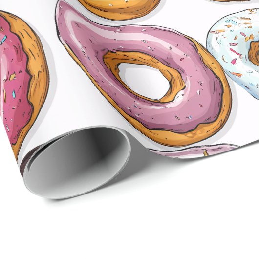 Fun Colorful Donuts Cadeaupapier (Rol Hoek)