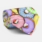Fun Colorful Donuts Stropdas (Opgerold)