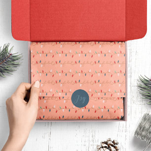 Fun Colorful Fa La Kerstkerststrijkijklampjes Tissuepapier