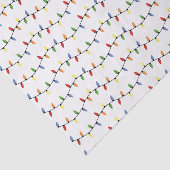 Fun Colorful Festive Holiday Tree Lights Tissuepapier (Detail)