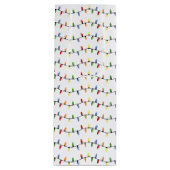 Fun Colorful Festive Holiday Tree Lights Wijn Cadeautas (Voorkant)