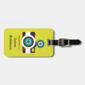 Fun Colorful FishEye Camera Fotograaf Bagagelabel (Voorkant horizontaal)