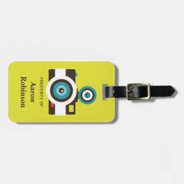 Fun Colorful FishEye Camera Fotograaf Bagagelabel