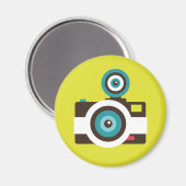 Fun Colorful FishEye Camera Fotograaf Magneet (Voorkant / Achterkant)