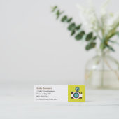 Fun Colorful FishEye Camera Fotograaf Mini Visitekaartje (Staand voorkant)