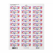 Fun Colorful Flowers Butterflies Birds Spring Etiket (Full Sheet)