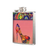 Fun Colorful Flowers High Hiel Heupfles (Links)