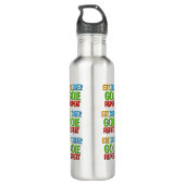 Fun Colorful Funny Golf Joke Golfer Waterfles (Achterkant)