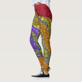 Fun Colorful Geometric Abstracte Blokken Leggings (Links)