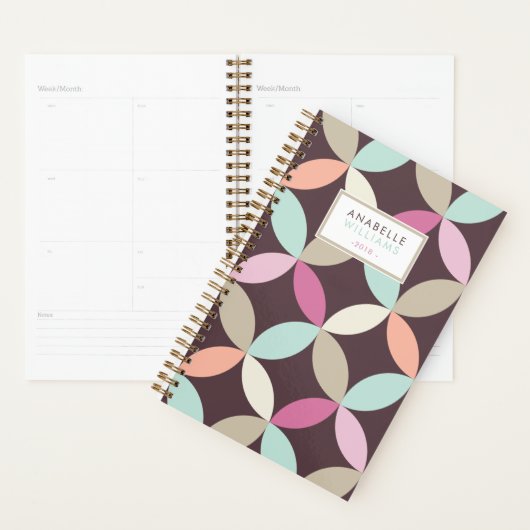 Fun Colorful Geometric Pattern Planner (Display)