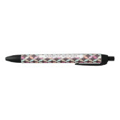 Fun Colorful Geometric Pattern Zwarte Inkt Pen (Bodem)