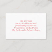 Fun Colorful Glitter Soap Candle Soy Wax Melt Visitekaartje (Achterkant)