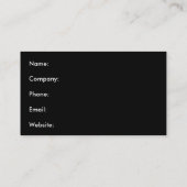 Fun Colorful Hire voor je wedstrijd Visitekaartje (Achterkant)