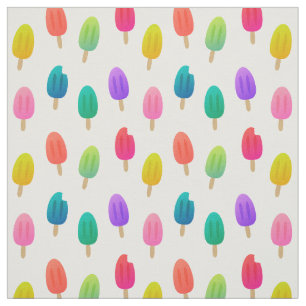 Fun Colorful Ice Pop Pattern Stof