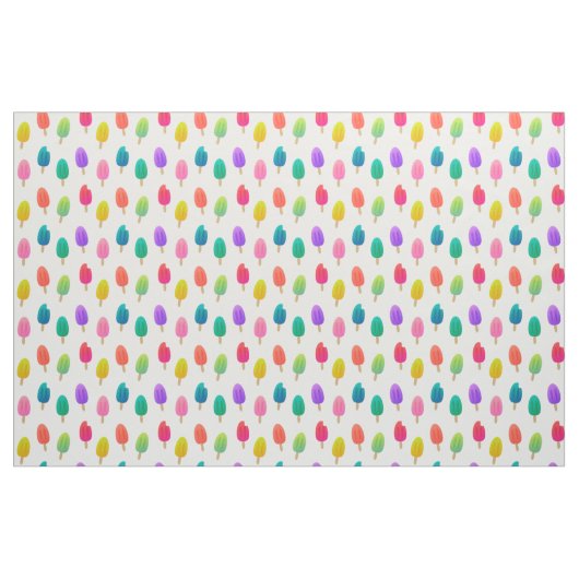 Fun Colorful Ice Pop Pattern Stof (Fat Quarter)