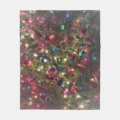 Fun Colorful kerstboomverlichting Fleece Deken (Voorkant)