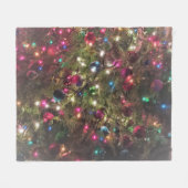 Fun Colorful kerstboomverlichting Fleece Deken (Voorkant (Horizontaal))