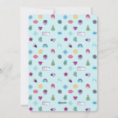 Fun Colorful Kerstfeest Emoji Party Feestdagenkaart (Achterkant)