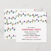 Fun Colorful Kerstmis met kerstfeest Kaart (Voorkant / Achterkant)