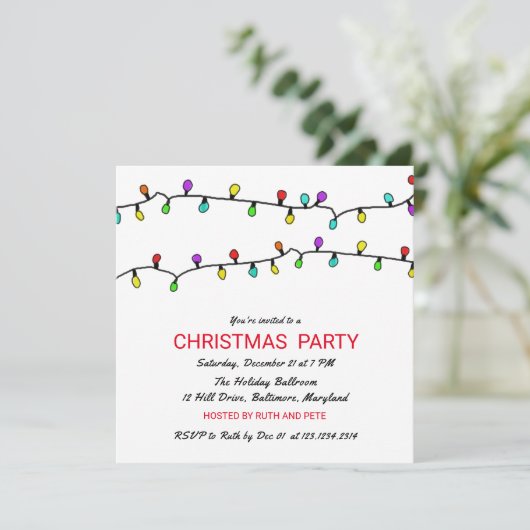 Fun Colorful Kerstmis met kerstfeest Kaart (Staand voorkant)