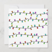 Fun Colorful Kerstmis met kerstfeest Kaart (Achterkant)