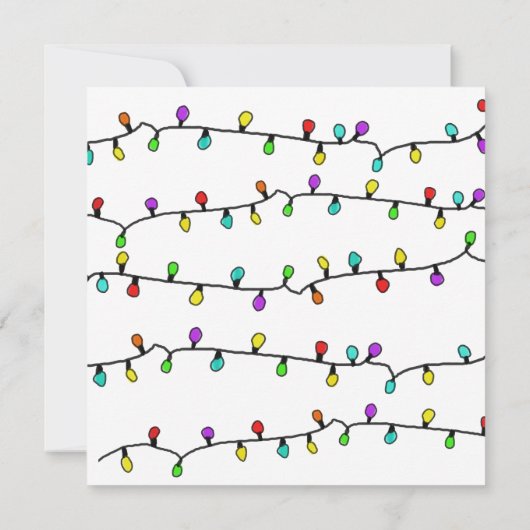 Fun Colorful Kerstmis met kerstfeest Kaart (Achterkant)