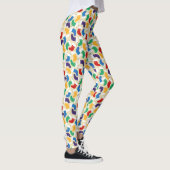 Fun Colorful Kerstmis-stoppatroon Leggings (Rechts)
