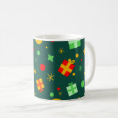 Fun Colorful Kerstpatroon Koffiemok (Voorkant rechts)