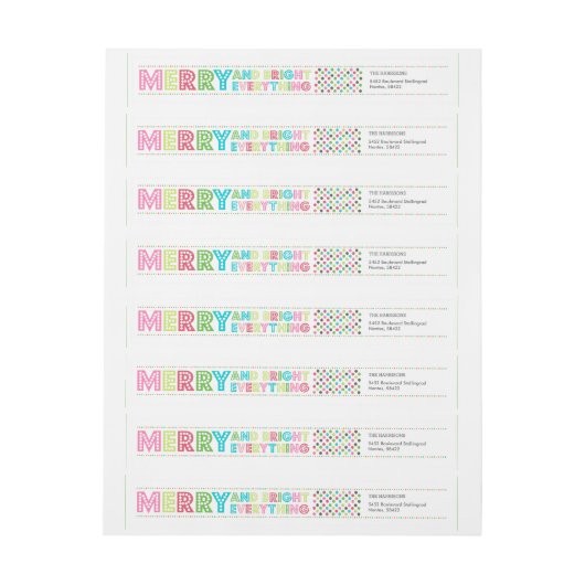 Fun Colorful Merry Alles (Vel)