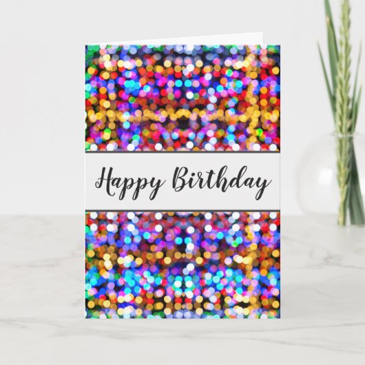 Fun Colorful Modern Birthday Kaart (Voorkant)