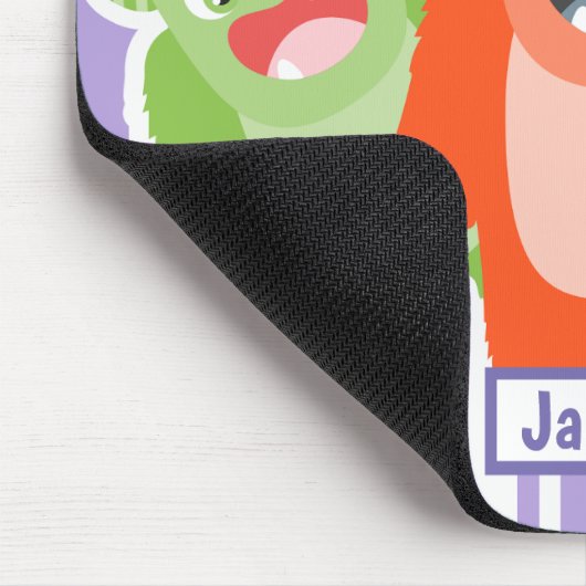 Fun Colorful Monsters Personeel Kinder Muismat (Hoek)